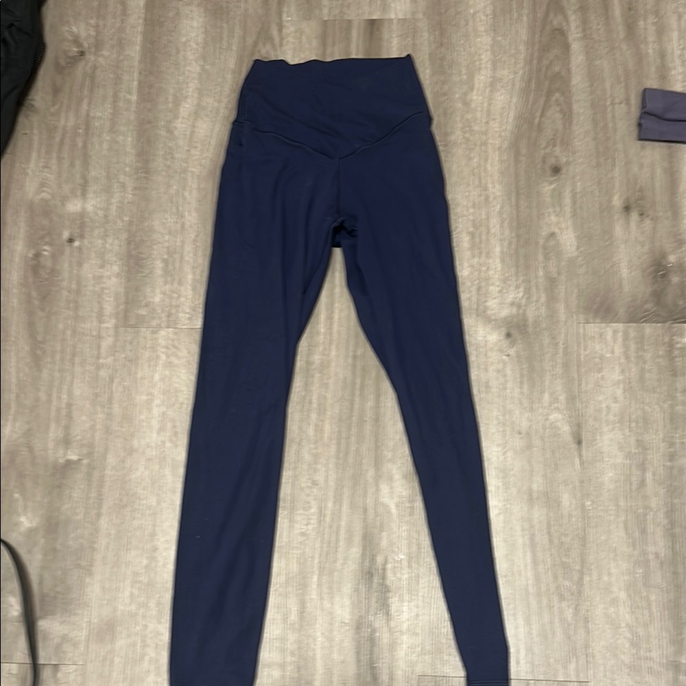 Navy Aerie 7/8 Cross Over Leggings